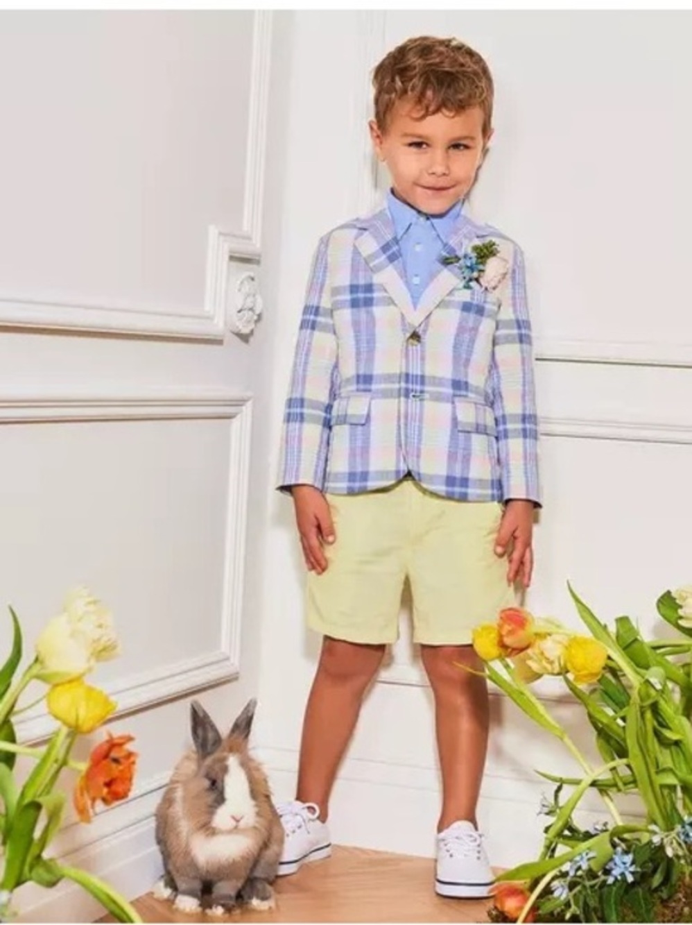 The Plaid Linen-Cotton Blazer